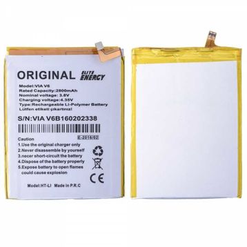 Tiger Casper VIA V6 2800mAh Uyumlu Batarya