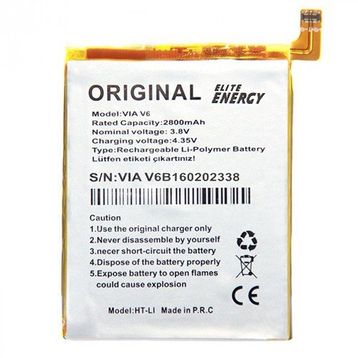 Tiger Casper VIA V6 2800mAh Uyumlu Batarya