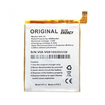 Tiger Casper VIA V6 2800mAh Uyumlu Batarya