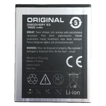 Tiger General Mobile Discovery E3 1800mAh Uyumlu Batarya