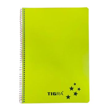 Tigra P.P Kapak 96 Yaprak A4 Kareli Td 096 Sarı Spiralli Defter