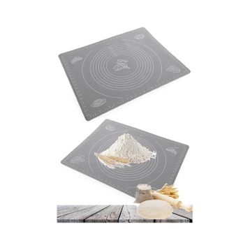 Tilbe Home Gri Silikon Hamur Açma Matı