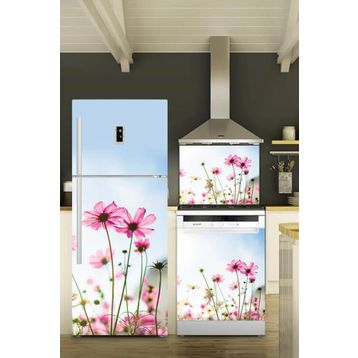 Tilki Dünyası 0008 Buzdolabı Bulaşık Makinesi ve Ocak Arkası Set Yapışkanlı Folyo