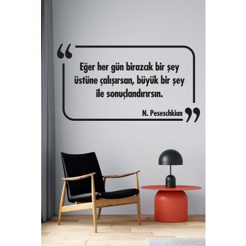 Tilki Dünyası 010 Dekoratif Duvar Yazısı Sticker
