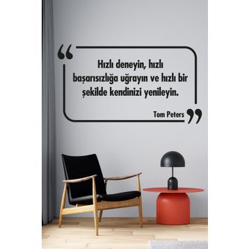 Tilki Dünyası 013 Dekoratif Duvar Yazısı Sticker