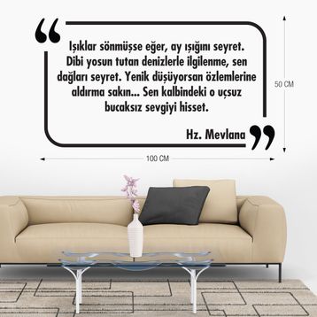 Tilki Dünyası 019 Dekoratif Duvar Yazısı Sticker