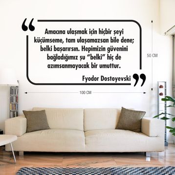Tilki Dünyası 021 Dekoratif Duvar Yazısı Sticker