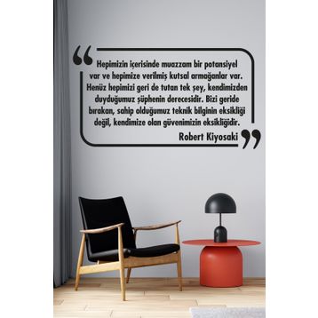 Tilki Dünyası 039 Dekoratif Duvar Yazısı Sticker