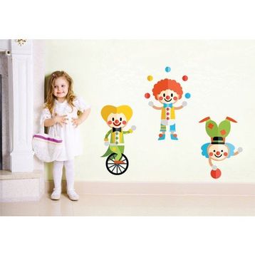 Tilki Dünyası 3002 Palyaçolar Duvar Sticker