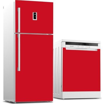 Tilki Dünyası 503 Sardunya Kırmızı Buzdolabı Stickerı