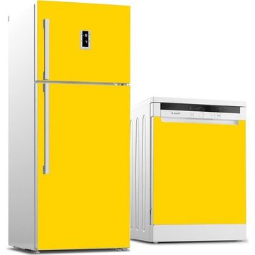 Tilki Dünyası 504 Çuha Sarısı Buzdolabı Stickerı