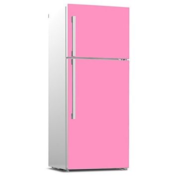 Tilki Dünyası 541 Pembe Buzdolabı Ön Yüz Kapak Kaplama Sticker