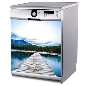 Tilki Dünyası BLSK0030 Harika Doğa Manzarası Bulaşık Makinası Stickerı