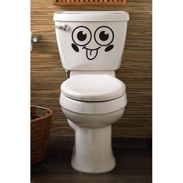 Tilki Dünyası Gülen Yüz Klozet Kapağı ve Banyo Sticker