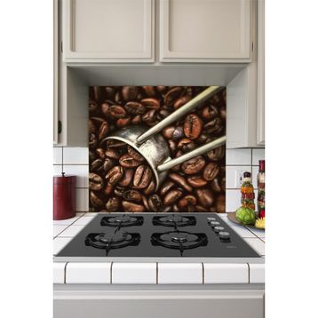 Tilki Dünyası Mutfak Ocağı Arkası Coffee Sticker