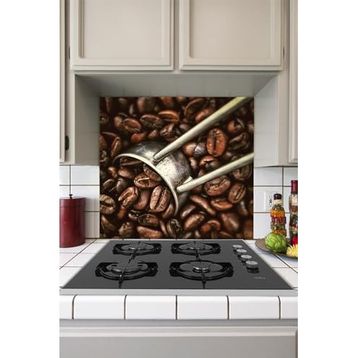 Tilki Dünyası Mutfak Ocağı Arkası Coffee Sticker