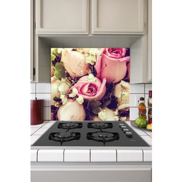 Tilki Dünyası Mutfak Ocağı Arkası Gonca Güller Sticker