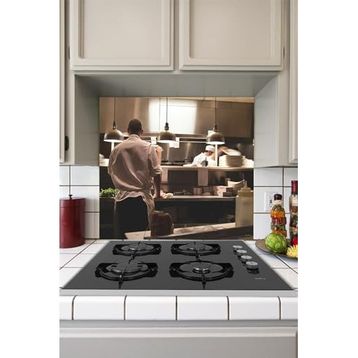 Tilki Dünyası Mutfak Ocağı Arkası Şef Sticker