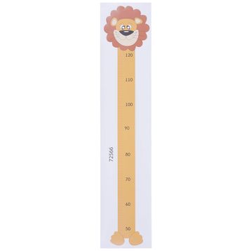 Tilki Dünyası Sevimli Aslan Boy Cetveli Duvar Stickerı
