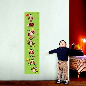 Tilki Dünyası Uğur Böcekleri Boy Cetveli Duvar Stickerı
