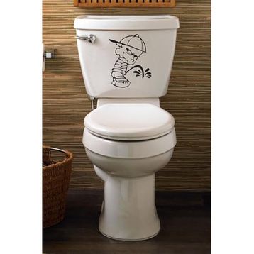 Tilki Dünyası Yaramaz Çocuk Klozet Kapağı Sticker