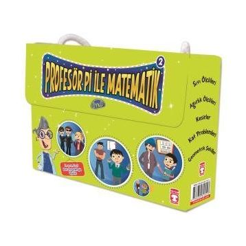 Timaş Çocuk Profesör Pi İle Matematik 2 Set - (5 Kitap)