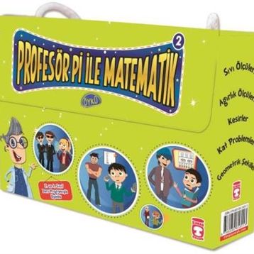 Timaş Çocuk Profesör Pi İle Matematik 2 Set - (5 Kitap)