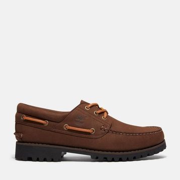 Timberland Authentic 3-Eye TB0A2PDQW071 Dark Brown Koyu Kahverengi Nubuk Deri Erkek Tekne Ayakkabısı