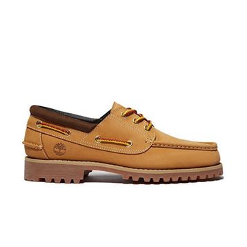Timberland Authentic 3-Eye TB0A41Z77541 Wheat Sarı Nubuk Deri Erkek Tekne Ayakkabısı