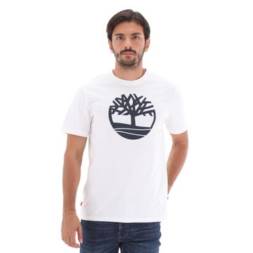 Timberland B0A2C2R1001-R Beyaz Ss Kennebec River Tree Logo Tee Erkek T-Shirt