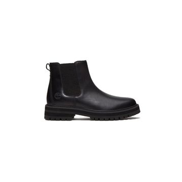 Timberland Britton Drive Chelsea TB0A5RRDW021 Black Siyah Deri Erkek Bot