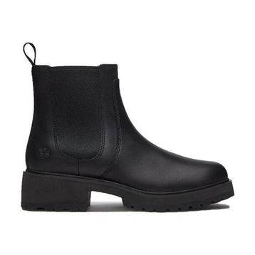 Timberland Carnaby Row Chelsea TB0A2KC7W021 Black Siyah Deri Kadın Bot