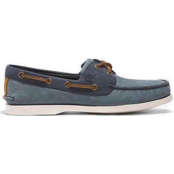 Timberland Classic Boat 2 Eye TB0A2PB8ES21 Açık Mavi Nubuk Deri Erkek Tekne Ayakkabısı