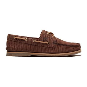 Timberland Classic Boat TB0A4187EIV1 Dark Brown Koyu Kahverengi Süet Deri Erkek Tekne Ayakkabısı