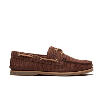 Timberland Classic Boat TB0A4187EIV1 Dark Brown Koyu Kahverengi Süet Deri Erkek Tekne Ayakkabısı
