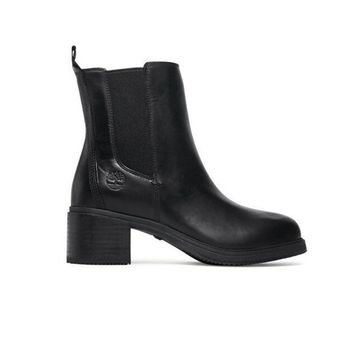 Timberland Dalston Vibe Mid Chelsea TB0A25B1015 Jet Black Siyah Deri Kadın Bot