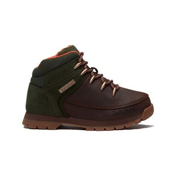 Timberland Euro Sprint Mid Lace Up TB0A5SRAAFK1 Kahverengi Nubuk Çocuk Outdoor Bot