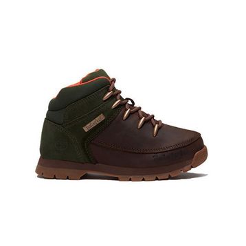 Timberland Euro Sprint Mid Lace Up TB0A5SRAAFK1 Kahverengi Nubuk Çocuk Outdoor Bot