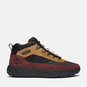 Timberland GreenStride Motion 6 Mid Lace Up TB0A6CW1A6M1 Black Burgundy Siyah Bordo Erkek Bot