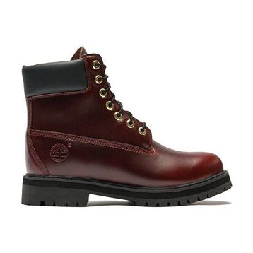 Timberland Heritage 6 Inch Waterproof TB0A29U2EIW1 Burgundy Bordo Deri Erkek Bot