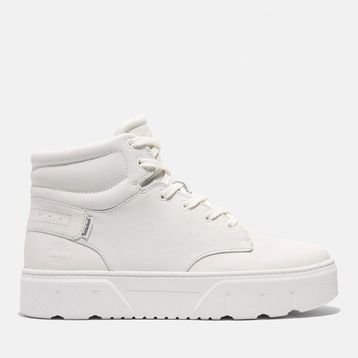 Timberland Laurel Court High Top Lace Up TB0A27EKEM2 White Beyaz Deri Kadın Spor Ayakkabı