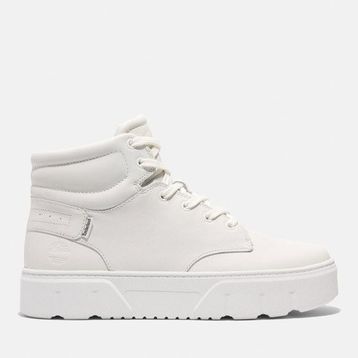 Timberland Laurel Court High Top Lace Up TB0A27EKEM2 White Beyaz Deri Kadın Spor Ayakkabı