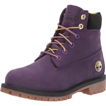Timberland NBA x 6 Inch Premium TB0A2872527 Lakers Mor Yeşil Nubuk Çocuk Bot