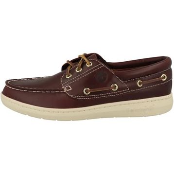 Timberland Portofino Pier TB0A6CXMEIW1 Deri Burgundy Full Grain Bordo Erkek Tekne Ayakkabısı