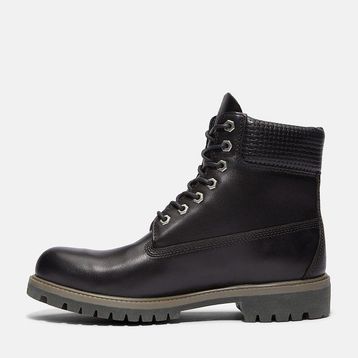 Timberland Premium 6 Inch Waterproof TB0A2P6WA3L1 Black Siyah Full Grain Deri Erkek Bot