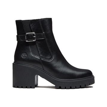 Timberland Stone Heights Chelsea TB0A2GGNW021 Black Full Grain Siyah Deri Kadın Bot