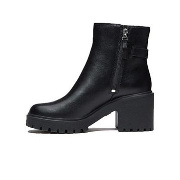 Timberland Stone Heights Chelsea TB0A2GGNW021 Black Full Grain Siyah Deri Kadın Bot