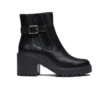 Timberland Stone Heights Chelsea TB0A2GGNW021 Black Full Grain Siyah Deri Kadın Bot