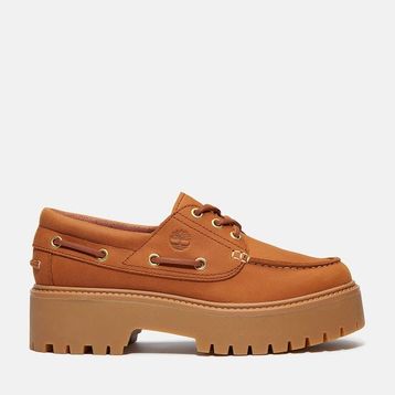 Timberland Stone Street Boat Shoe TB0A2GVFEM71 Kahverengi Deri Kadın Günlük Ayakkabı