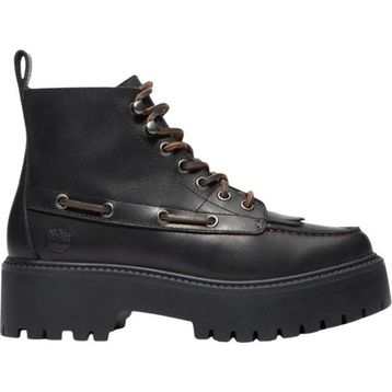 Timberland Stone Street Mid Lace Up TB0A27YZW021 Black Siyah Deri Kadın Bot
